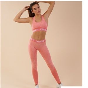 gym shark leggings and bra